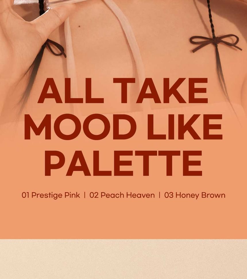 peripera - All Take Mood Like Palette Honey K-ookie Collection, #03 Honey Brown, 134 g, 8809937592334