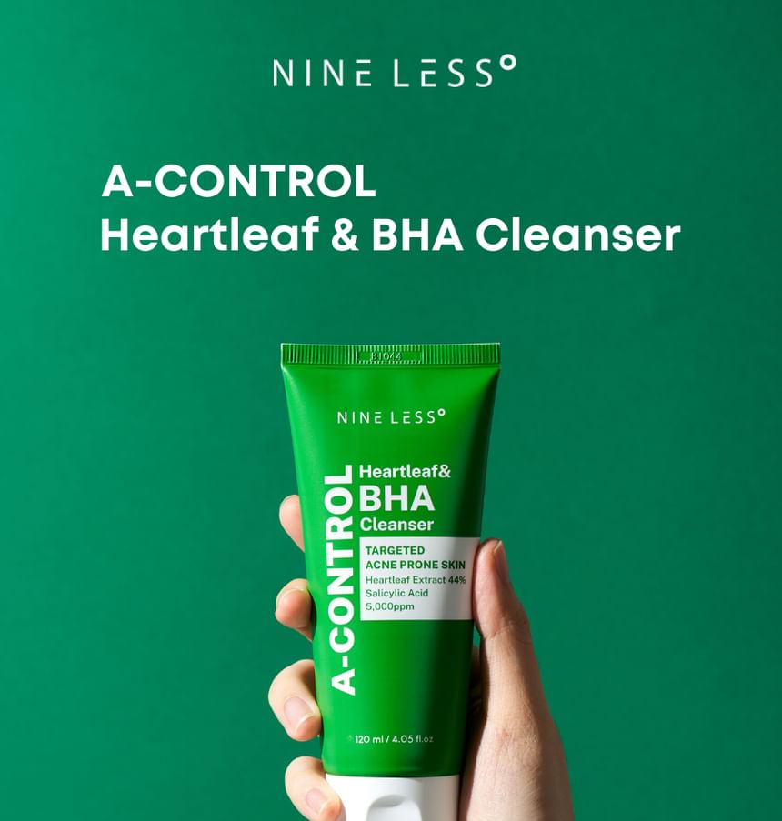 NINELESS - A-Control Heartleaf & BHA Cleanser, 120ml, 300 g, 8809875270110