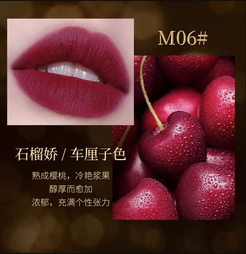 ZEESEA - Palace Identity Feather Matte Lip Stain, M06 Pomegranate - 1.8g, 40 g, 6973237021879