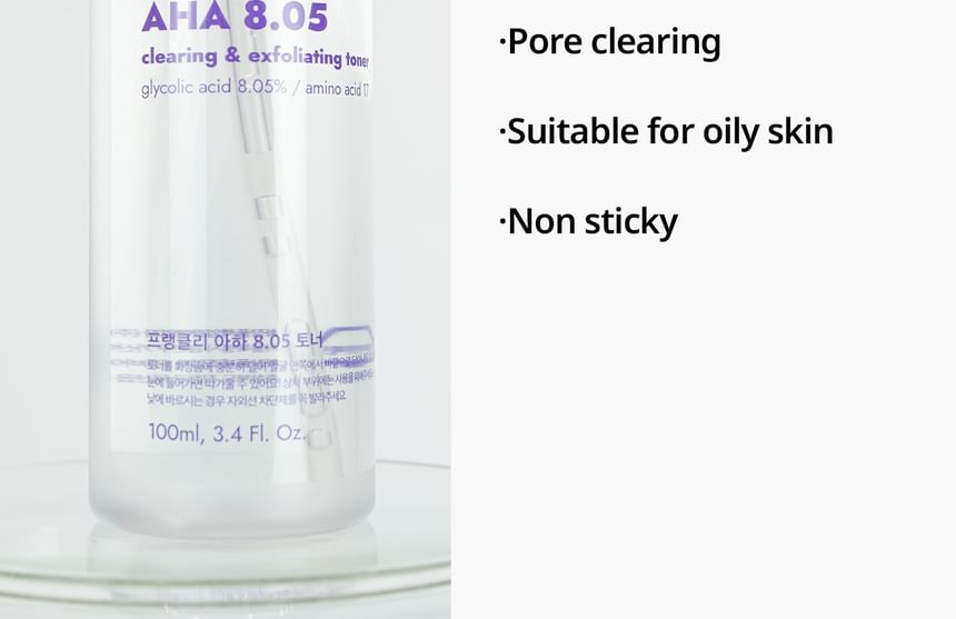 FRANKLY - AHA 8.05 Clearing & Exfoliating Toner, 100ml, 250 g, 8809534173196