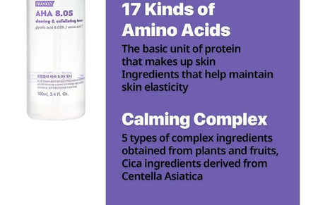FRANKLY - AHA 8.05 Clearing & Exfoliating Toner, 100ml, 250 g, 8809534173196