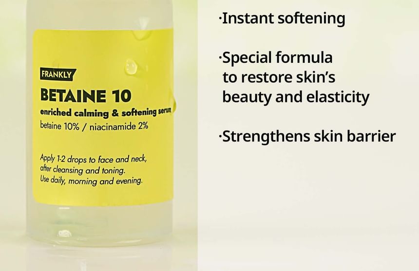 FRANKLY - Betaine 10 Enriched Calming & Softening Serum, 30ml, 80 g, 8809990268047