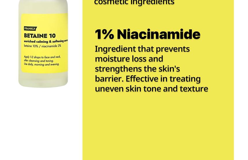 FRANKLY - Betaine 10 Enriched Calming & Softening Serum, 30ml, 80 g, 8809990268047