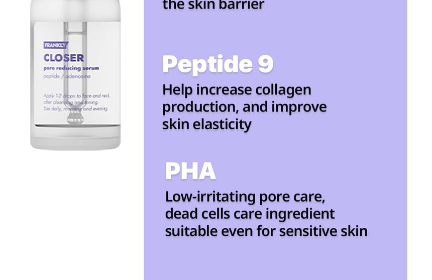 FRANKLY - Closer Pore Reducing Serum, 30ml, 86 g, 8809738605226