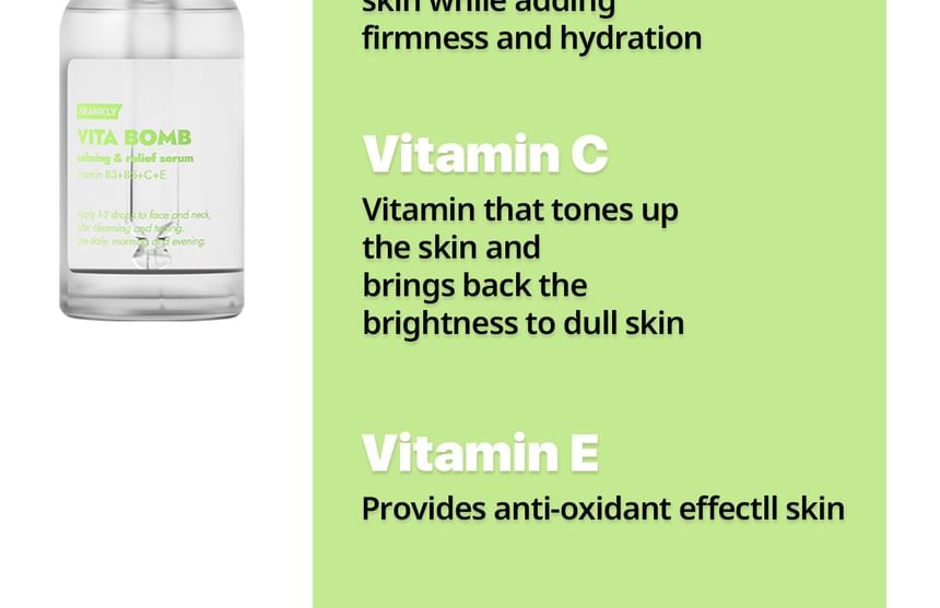 FRANKLY - Vita Bomb Calming & Relief Serum, 30ml, 80 g, 8809738605233