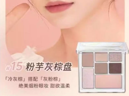 Judydoll - 7 Colors Palette - Pink Taro Grey Brown, #15 Pink Taro Grey Brown - 8.5g, 83 g, 6975242807028
