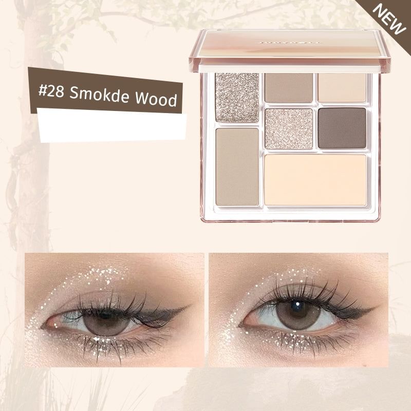 Judydoll - 7 Colors Palette - Smoky Wood, #28 Smoky Wood - 8.5g, 83 g, 6975242804867