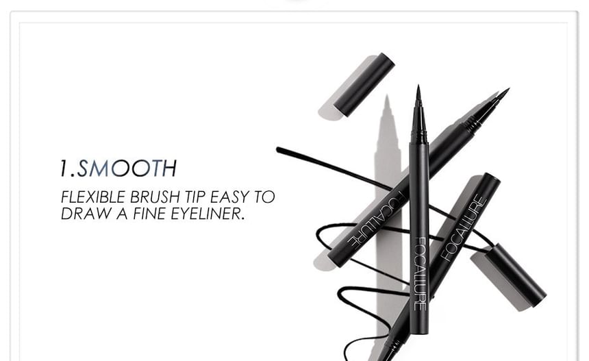 FOCALLURE - Liquid Eyeliner, #1 Black - 1g, 24 g, 6941845802012