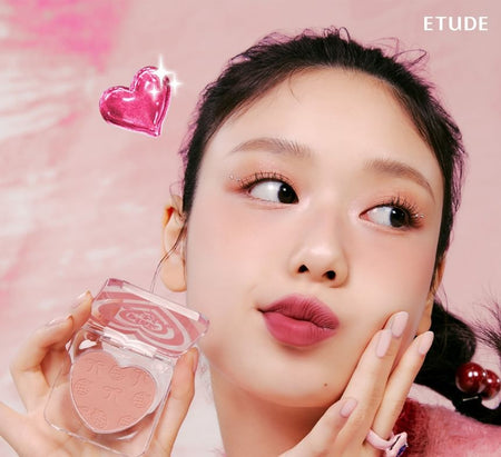 ETUDE - Heart Flutter Blusher Pink Archive Special Edition, 4g, 52 g, 8809820697986