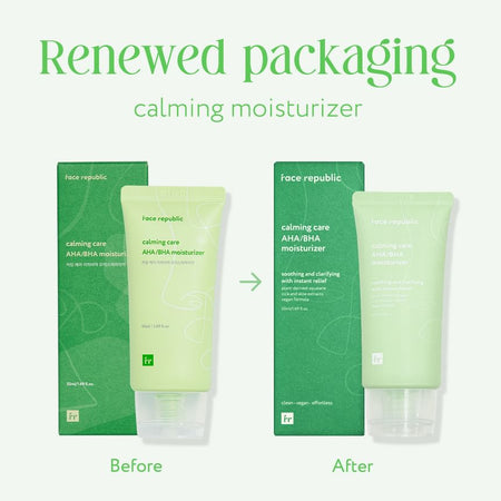 face republic - Calming Care AHA/BHA Moisturizer, Renewed - 50ml, 74 g, 8809752670354