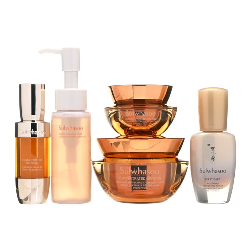 Sulwhasoo - Concentrated Ginseng Renewing Perfecting Cream EX Classic Set, 5 pcs, 713 g, 8809925124363