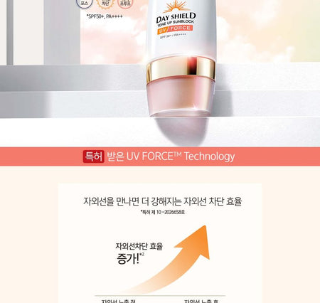 O HUI - Day Shield Tone Up Sunblock UV Force, 50ml, 102 g, 8809949480971