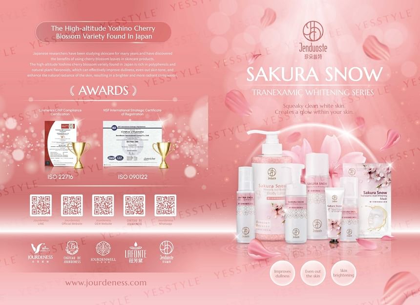 JOURDENESS - Jenduoste Sakura Snow Extract Restorative Hand Cream, 30ml, 42 g, 4712589346450