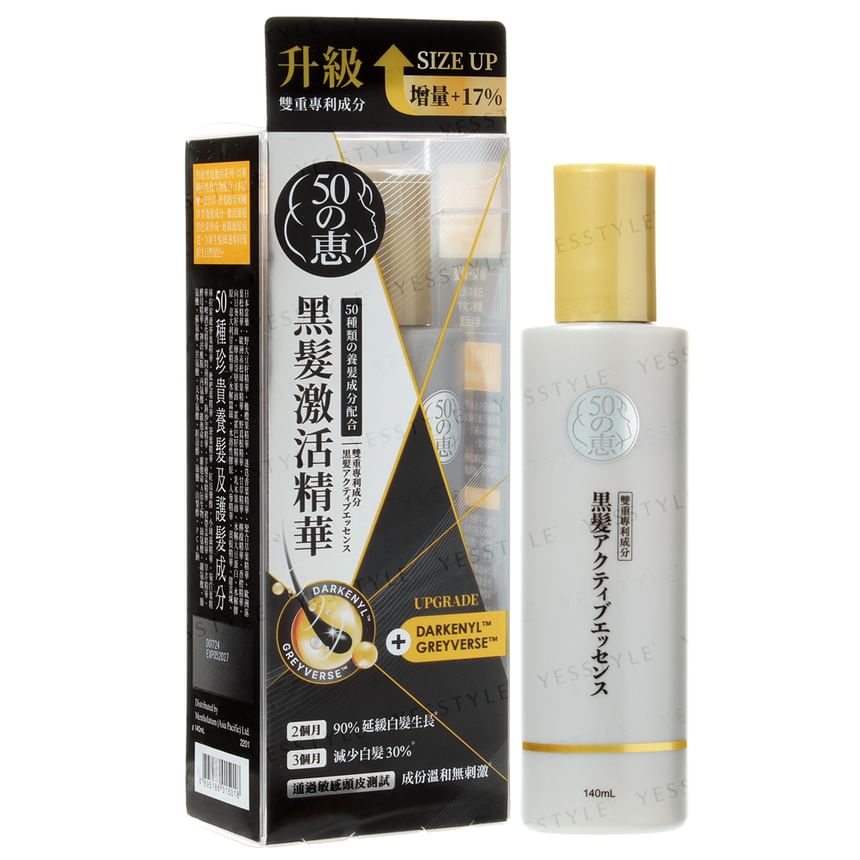 Rohto Mentholatum - 50 Megumi Anti-Grey Hair Essence, 140ml, 224 g, 4895186015018