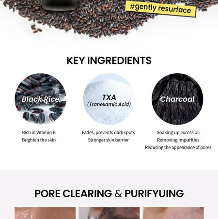 coxir - Black Rice TXA Pore Purifying Mask, 50ml, 86 g, 8809080824894