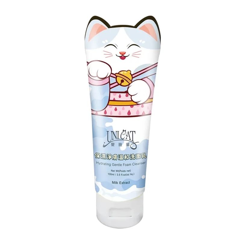 UNICAT - Milk Extract Hydrating Gentle Foam Cleanser, 100ml, 116 g, 4715862363564