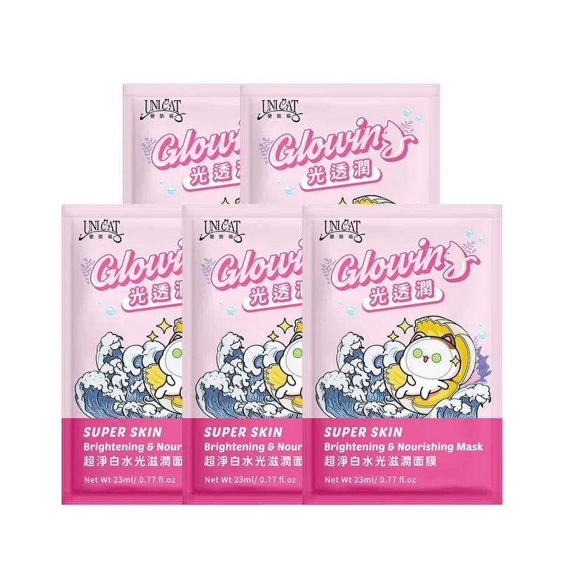 UNICAT - Super Skin Brightening & Nourishing Mask, 5 pcs, 200 g, 4715862360242