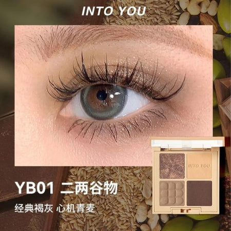 INTO YOU - Daily Life Eyeshadow Palette - Grain, #YB01 Grain Dish - 4g, 63 g, 6973391731560