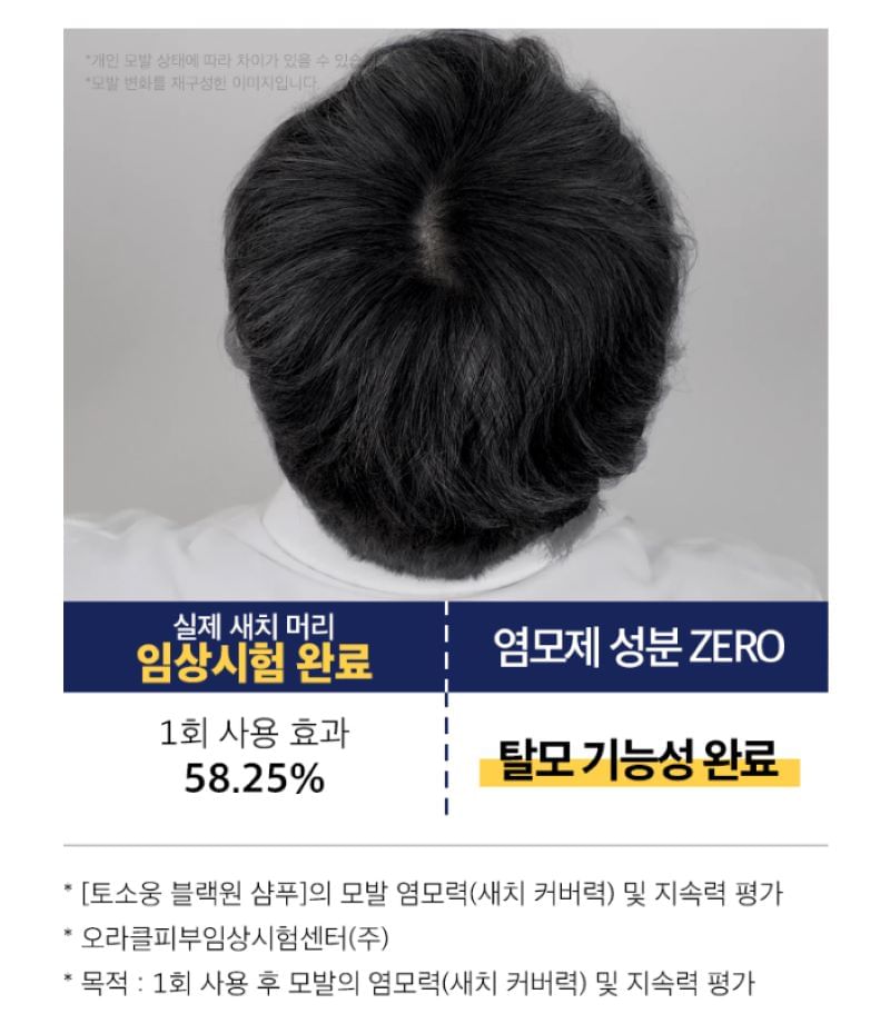 TOSOWOONG - Blackone Black Change Shampoo, 300ml, 600 g, 8809179107419