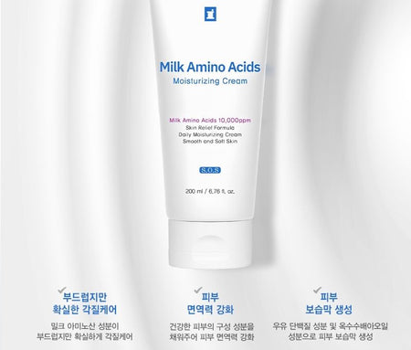 TOSOWOONG - Milk Amino Acids Moisturizing Cream, 200ml, 500 g, 8809179107532