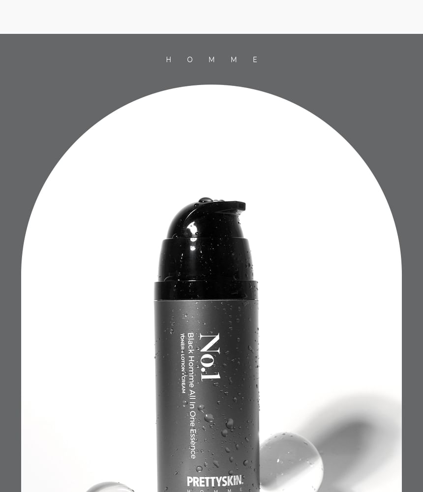 Pretty skin - No.1 Black Homme All-In-One Essence, 110ml, 221 g, 8809733218360