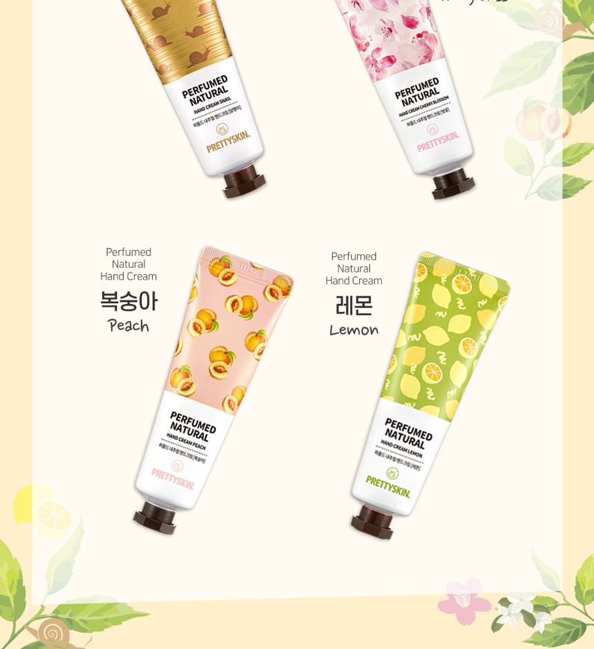 Pretty skin - Perfumed Natural Hand Cream Daily Moisture Set, 30ml x 4 pcs, 300 g, 8809733218162