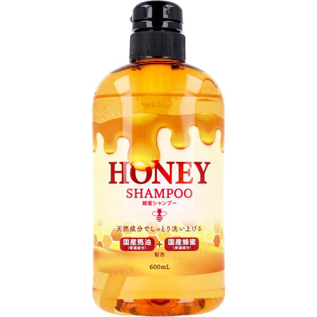 ASHIYA - Honey Shampoo, 600ml, 670 g, 4582550583418