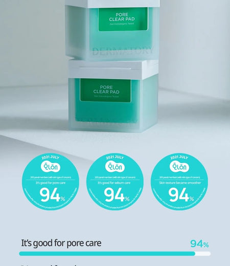 DERMATORY - Pore Clear Pad, 2023 Version - 70 pads, 386 g, 8809900988287