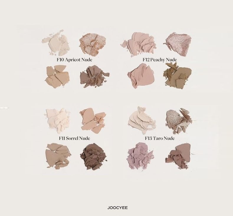 JOOCYEE - Four-color Eyeshadow Palette - Grey Taro, #F13 Grey Taro - 4.3g, 91 g, 6975242806717