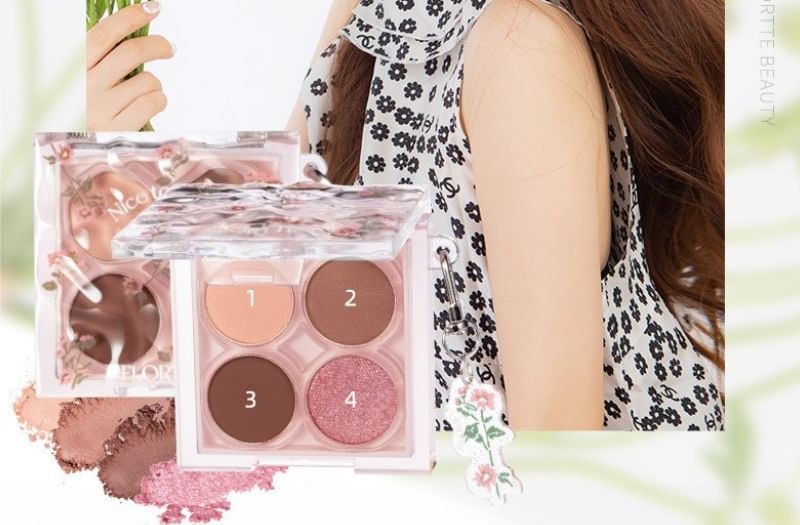 FLORTTE - 4 Color Eyeshadow Palette - 02, #02 - 4g, 57 g, 6926309388455