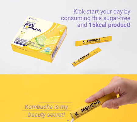 BOTO - Beauty Secret Kombucha Lemon Lime, 5g x 30 sticks, 201 g, 8809240246245