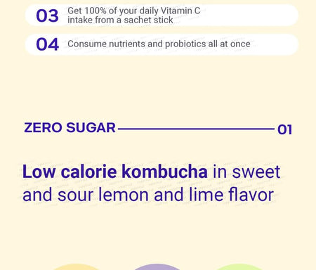 BOTO - Beauty Secret Kombucha Lemon Lime, 5g x 30 sticks, 201 g, 8809240246245