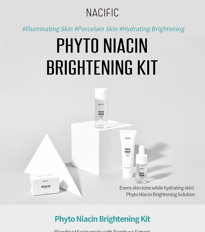 Nacific - Phyto Niacin Brightening Kit, 4 pcs, 167 g, 8809517461456