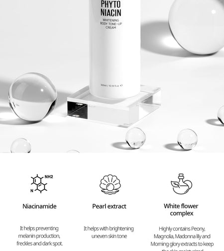 Nacific - Phyto Niacin Brightening Body Tone Up Cream, 2023 Renewal Version - 300ml, 373 g, 8809517462217