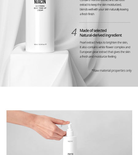 Nacific - Phyto Niacin Brightening Body Tone Up Cream, 2023 Renewal Version - 300ml, 373 g, 8809517462217