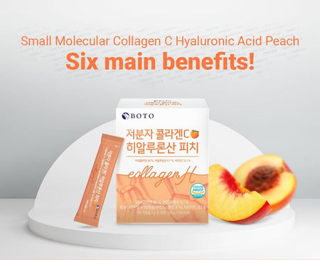 BOTO - Small Molecular Collagen C Hyaluronic Acid Peach, 2g x 30 sticks, 100 g, 8809240243732