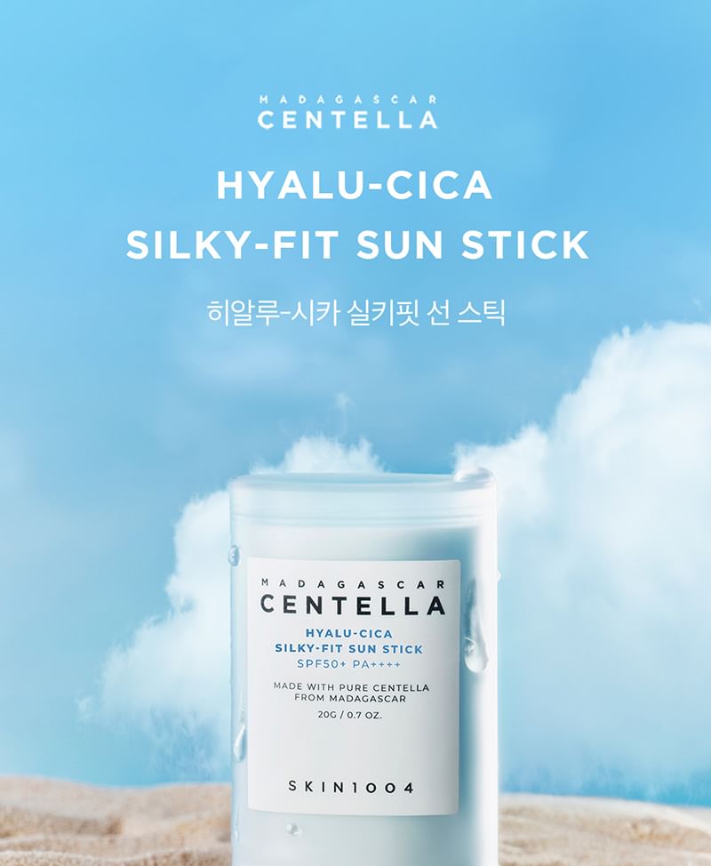 SKIN 1004 - Madagascar Centella Hyalu-Cica Silky-Fit Sun Stick, 20g, 58 g, 8809913830214