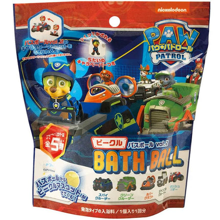 MANABURO - Paw Patrol Vehicle Pure Citrus Bath Ball, 70g - Random Style, 97 g, 4535304722007