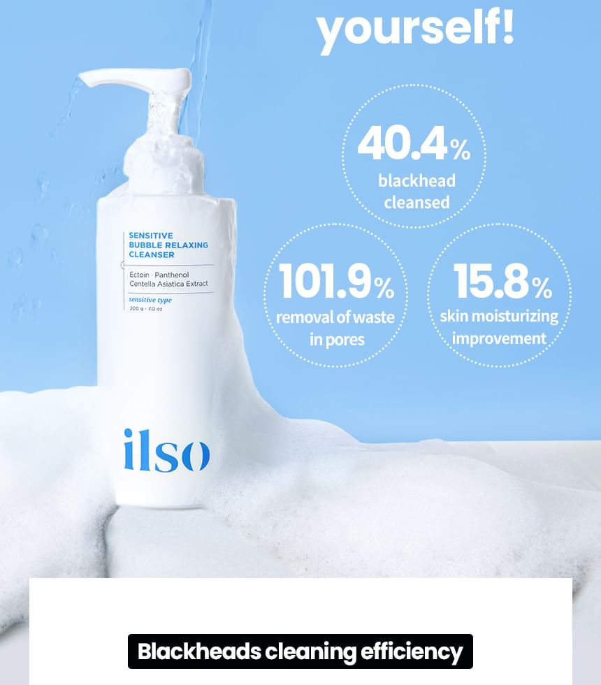 ilso - Sensitive Bubble Relaxing Cleanser, 200g, 268 g, 8809794491979