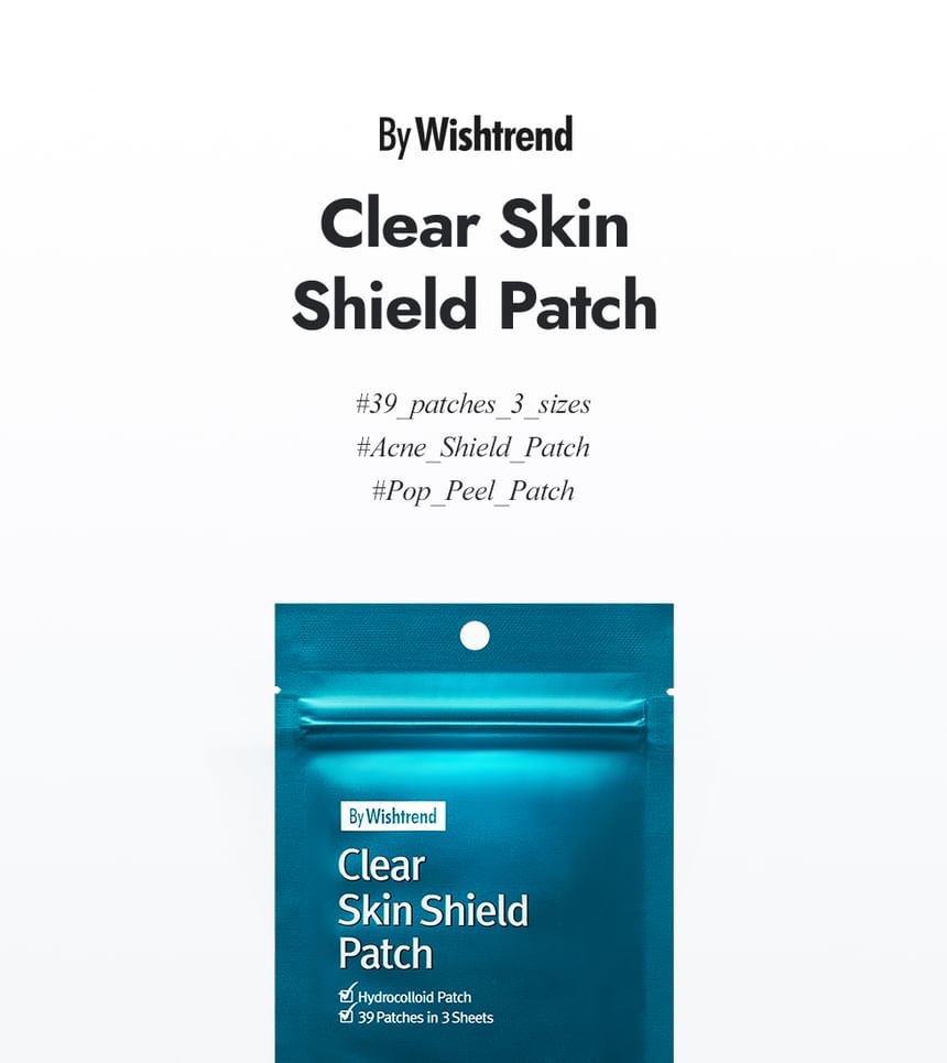 By Wishtrend - Clear Skin Shield Patch, Renewal - 3pcs x 1 pack, 13 g, 8809324920726