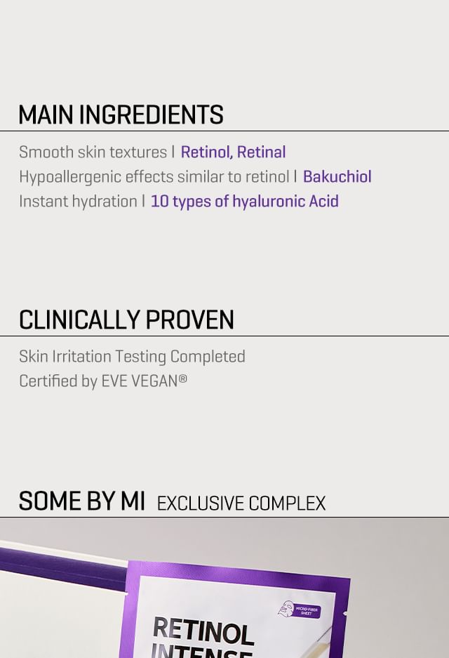 SOME BY MI - Retinol Intense Reactivating Mask, 22ml, 30 g, 8809647392637