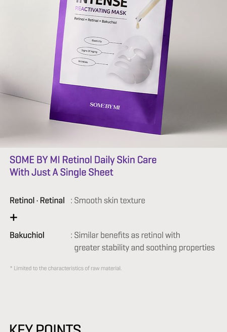 SOME BY MI - Retinol Intense Reactivating Mask, 22ml, 30 g, 8809647392637