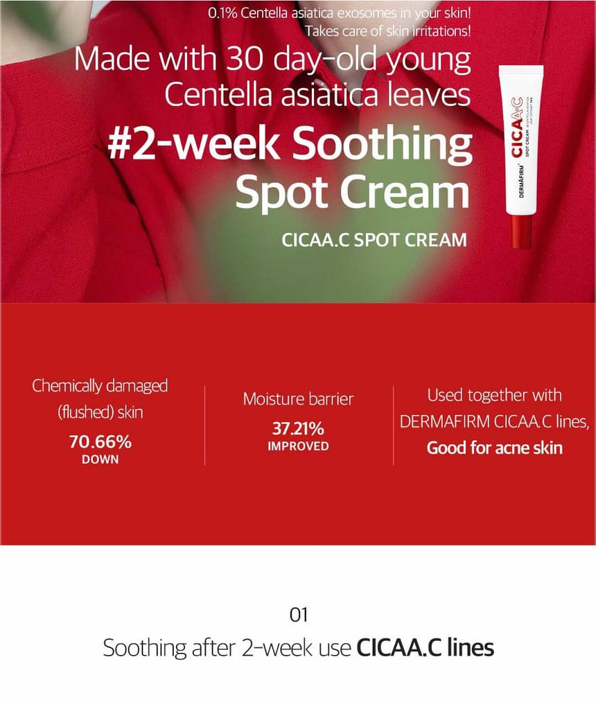 DERMAFIRM - CICAA.C Spot Cream, 15g, 50 g, 8809912930502