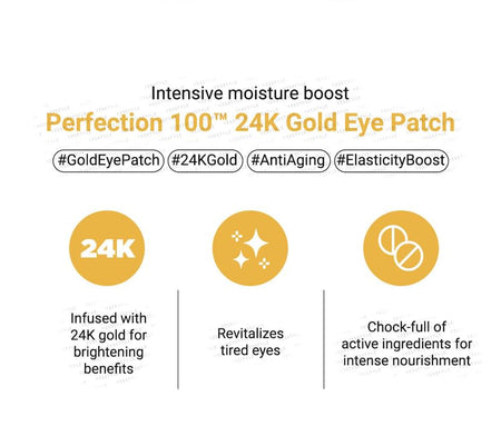 NEOGEN - Surmedic Perfection 100TM 24K Gold Eye Patch, 60 patches, 163 g, 8809653248225