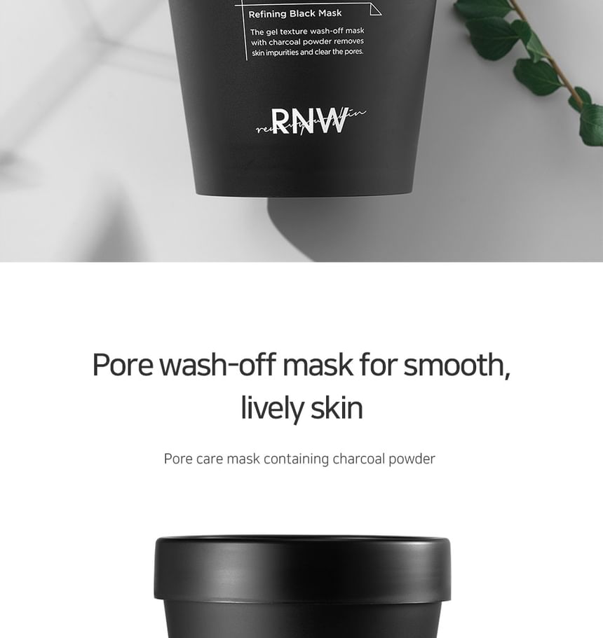 RNW - DER. PORE Refining Black Mask, 200ml, 289 g, 8809635330627
