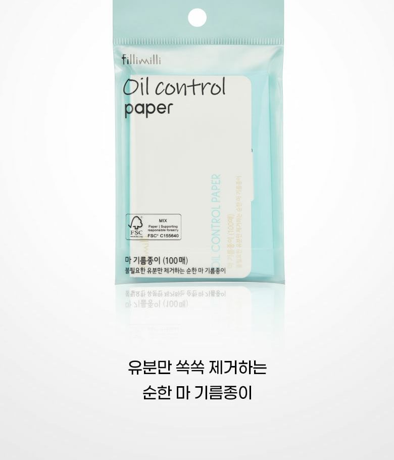 fillimilli - Oil Control Paper, 100 sheets, 19 g, 8801489118550