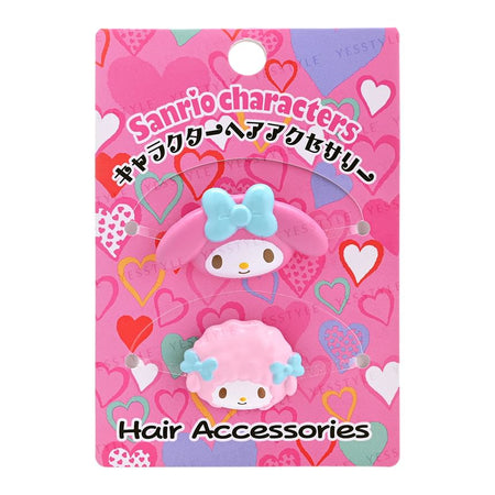 ASUNAROSYA - Sanrio My Melody & My Sweet Piano Hair Tie, 2 pcs, 8 g, 4991567268520