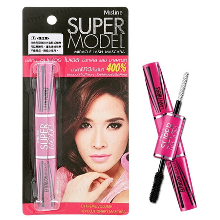 MISTINE - Super Model Miracle Lash Mascara, Black, 30 g, 8855629006108