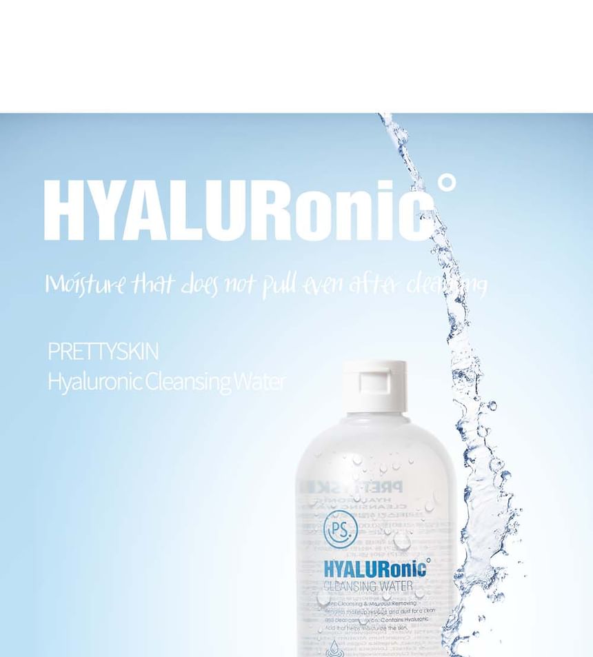 Pretty skin - Hyaluronic Cleansing Water, 2023 Version - 600ml, 644 g, 