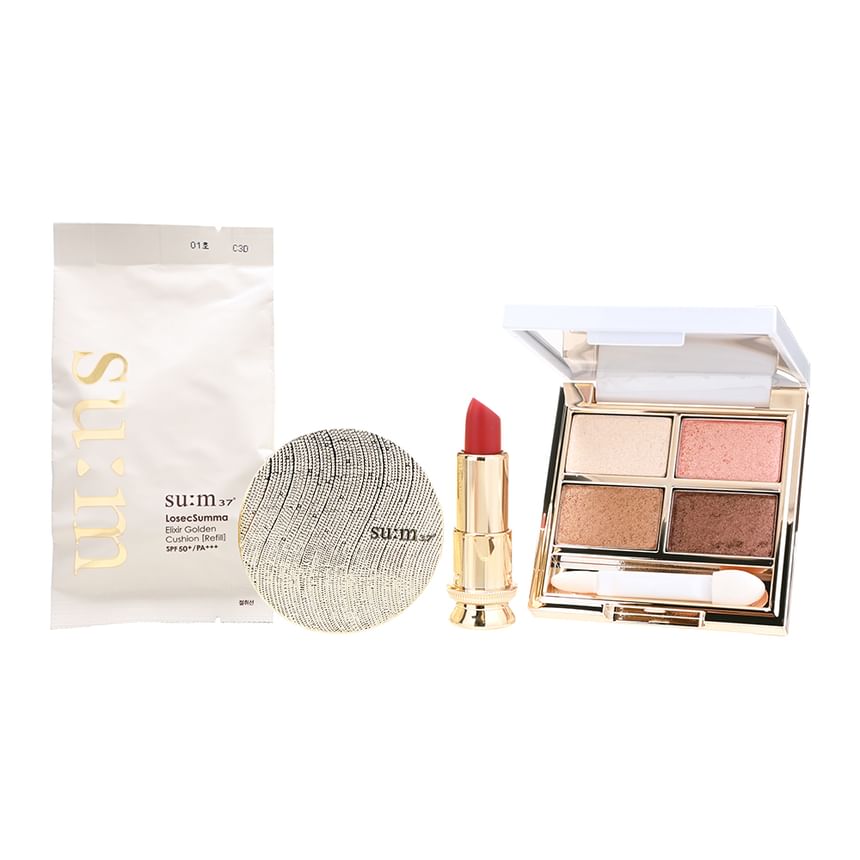 su:m37 - LosecSumma Elixir Golden Cushion 01 Special Set Holiday Edition, 4 pcs, 342 g, 8801051078411